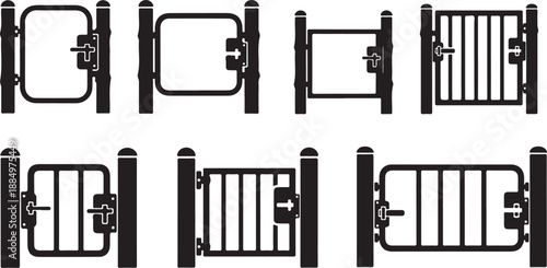 Various Black Iron Gate Designs and Styles Collection