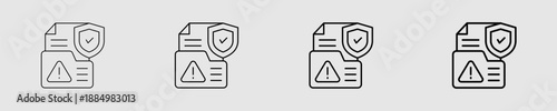 Document-Shield Different Style Icon