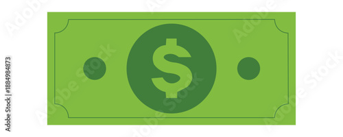 Money isolated on transparent white background, with customizable vector.