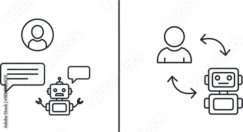 Human robot interaction and conversation