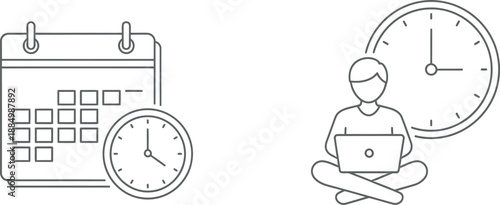 Managing time effectively with calendar and clock