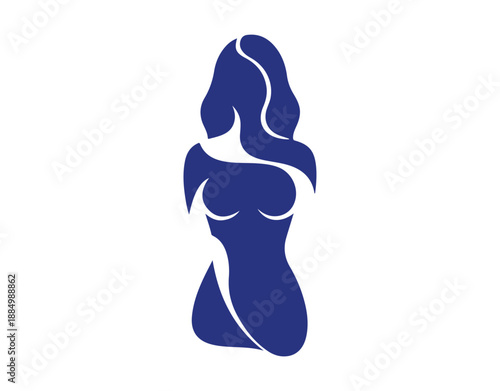A stylized vector illustration of a woman to commemorate International Woman’s Day on a solitary white background

