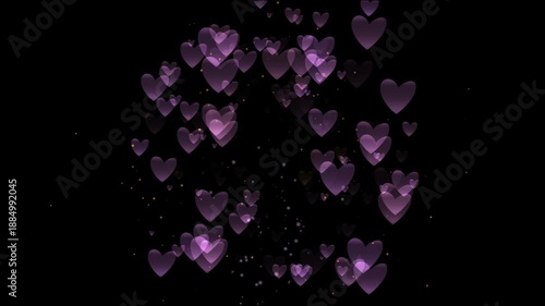 Heart motion graphic background