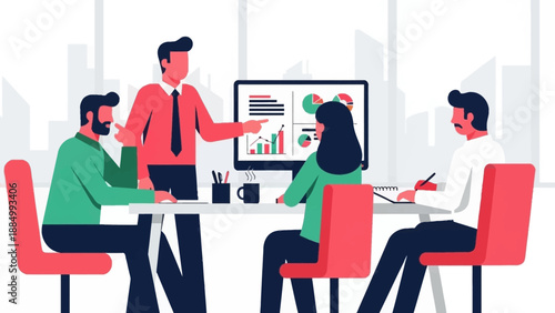 Business Team Meeting Discussion Collaboration.