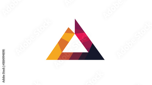 Free Download Colorful Triangle Logo Design Element. - GFXLoad