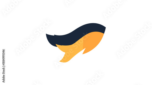 Stylized Graphic of a Fish Logo.