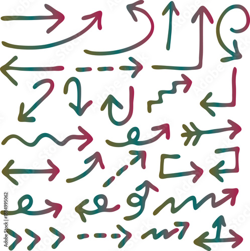 Hand drawn vector illustration set of high heel shoes featuring a seamless doodle pattern of black sketch elements and artistic font symbols in an abc alphabet design collection