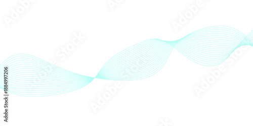 Abstract blue wave design featuring soft flowing lines and digital motion curves on a light vector backdrop for a professional business wallpaper
