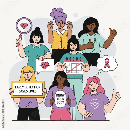 Diverse Women Promote Breast Cancer Awareness and Early Detection