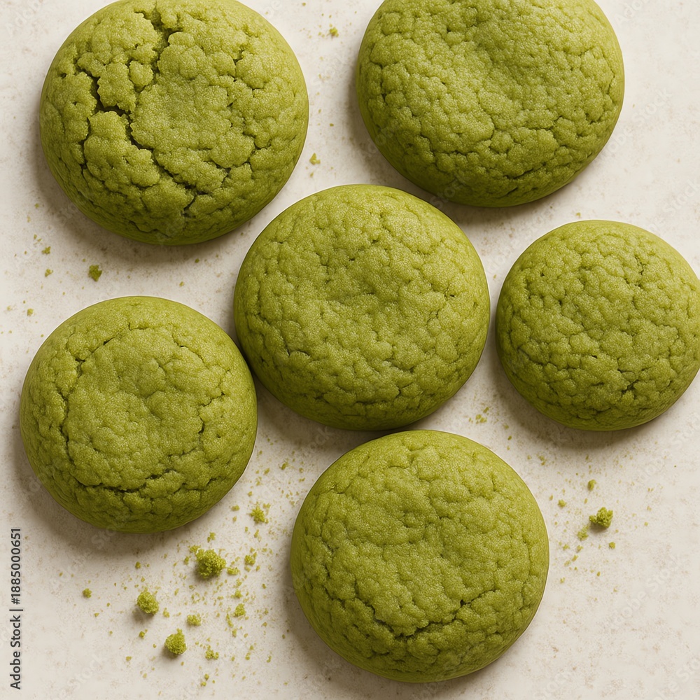 Fototapeta premium matcha cookies