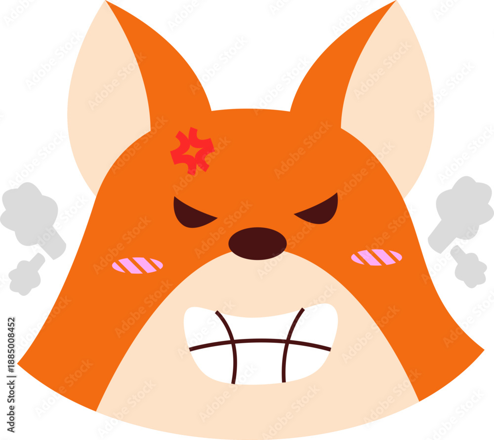 Fototapeta premium Cute Cartoon Fox Character Illustration Element