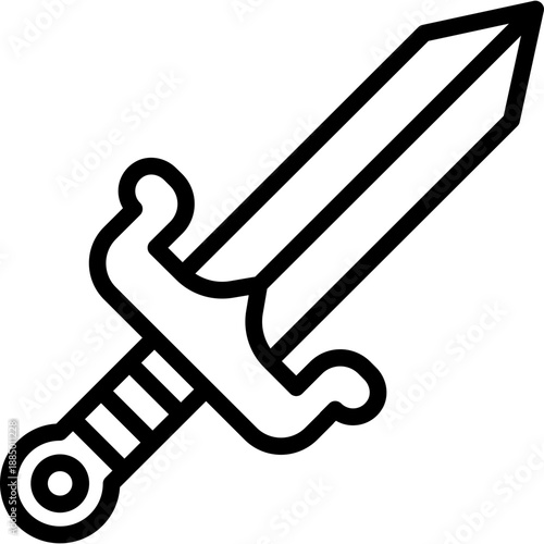 Sword icon in Line Style