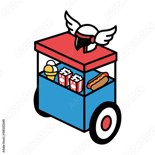 Isometric Fast Food Cart