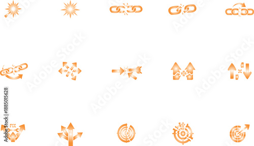 Fix problem solution concept with circular arrows and wrench vector illustration