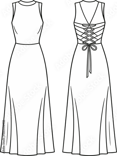 maxi design womens dress