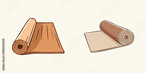 Vector illustration of a mat 