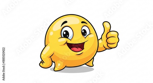 Cute 3D Emoji Illustration Isolated on White Background