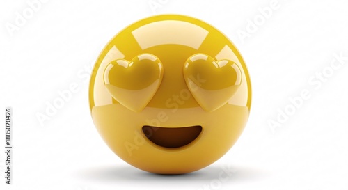 Cute 3D Emoji Illustration Isolated on White Background