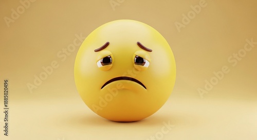 Cute 3D Emoji Illustration Isolated on White Background