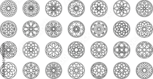Circular Islamic Geometric Patterns and Tessellations