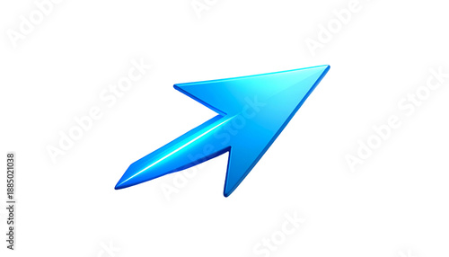 Free Download Blue Arrow Icon Pointing Right Direction. - GFXLoad