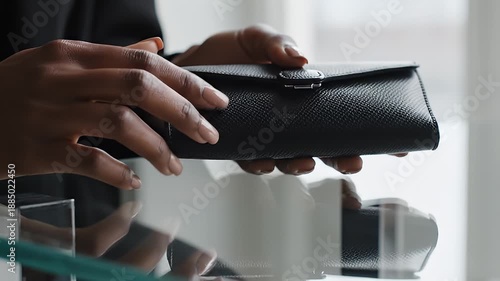 Wallpaper Mural Person Using Card Payment Terminal for Transaction. Torontodigital.ca