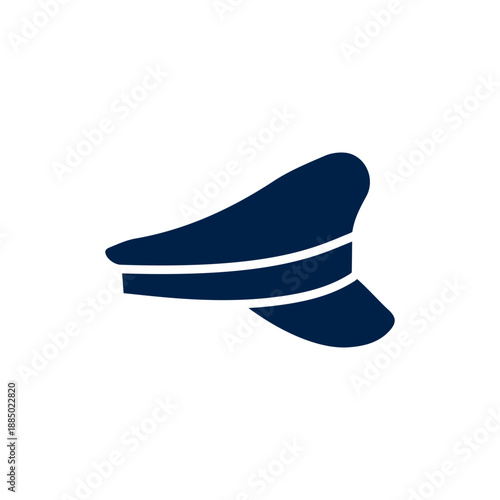Captain hat icon vector illustration