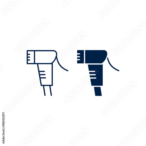 Bidet shower icons set vector illustration