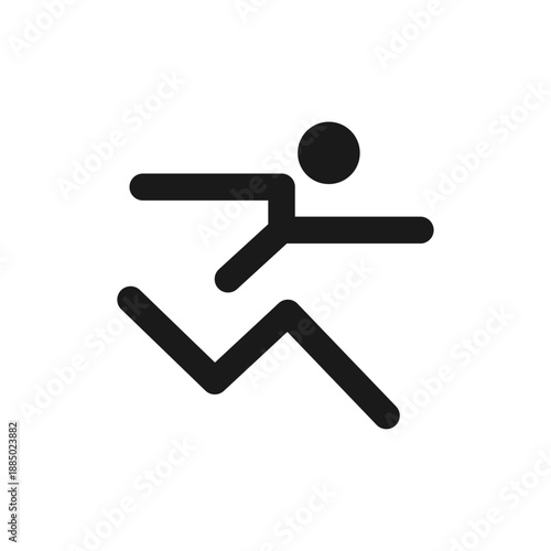 Fast run icon template, rush icon for graphic design, logo, web site, social media, mobile app, ui illustration