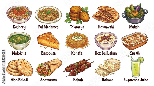 a close-up grid view showcasing diverse culinary presentation, cultural hospitality, and rich cuisine tradition