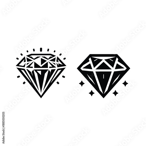 Black and White Diamond Graphics