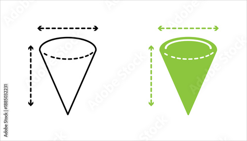 Sales funnel diagram icon set. in outline style representing marketing funnel, lead generation, conversion process, and business growth strategy.