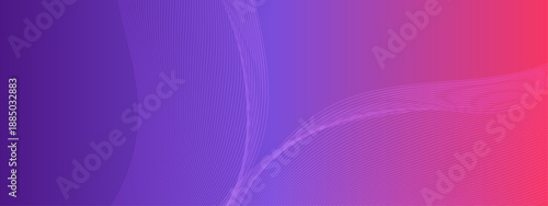 Elegant sweeping lines creating a sense of movement on a purple to pinkish red gradient