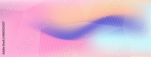 A sophisticated abstract design using thin white chevron lines across a smooth pastel color transition for a textured appearance