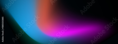 Smooth flowing blend of neon blue and magenta colors creating a liquid mesh effect on a dark canvas