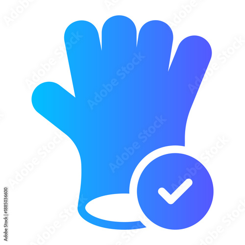 glove gradient icon