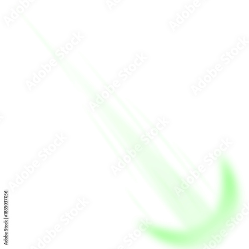 Illustration of a Falling Meteor or Shooting Star