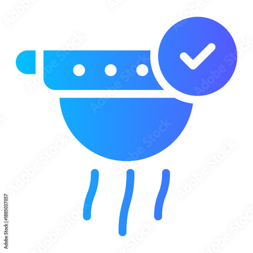 smoke detection gradient icon