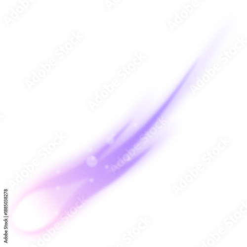 Illustration of a Falling Meteor or Shooting Star