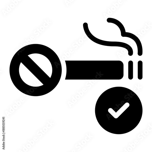 no smoking glyph icon