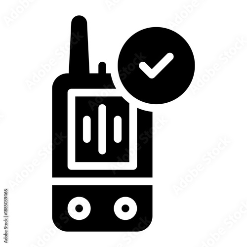 walkie talkie glyph icon