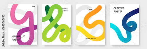 Soft pastel rainbow colors in a swirling pattern for a friendly and playful look