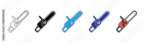 Vector illustration icon collection of various colored cord locks and buckles on for clothing and accessories