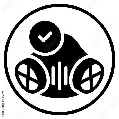 face mask glyph icon