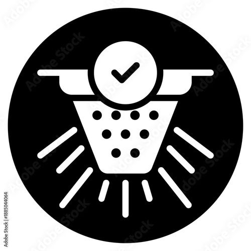 water sprinkler glyph icon