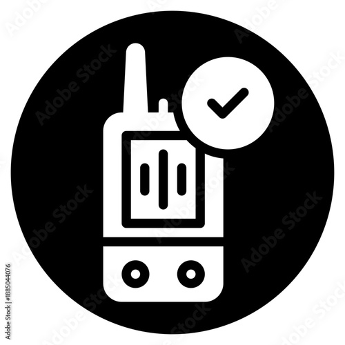 walkie talkie glyph icon