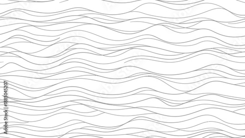 Simple black and white wavy lines pattern on a white background.
