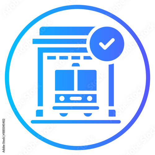 fire station gradient icon