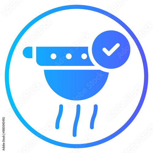 smoke detection gradient icon