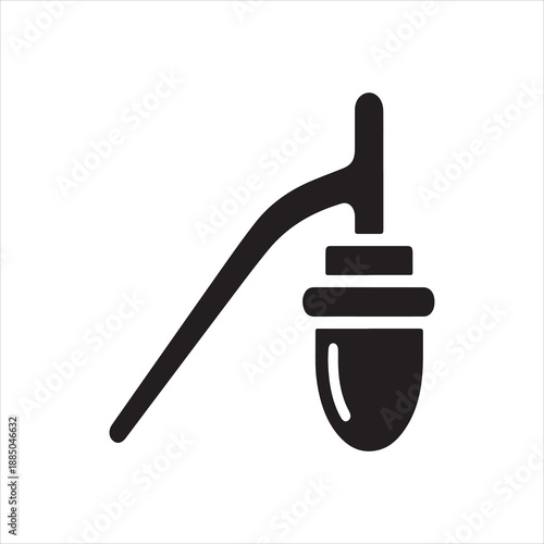  Silhouette minimalist lamppost icon streetlight vintage street lamp vector illustration